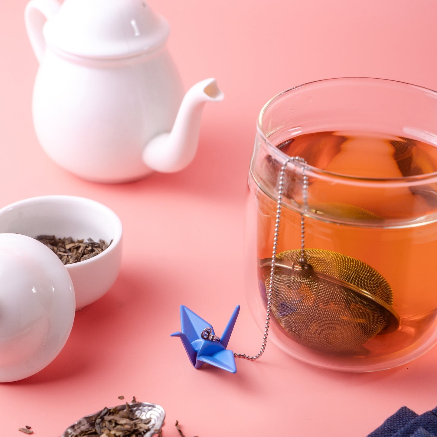 Mesh Tea Ball Infuser Paper Crane
