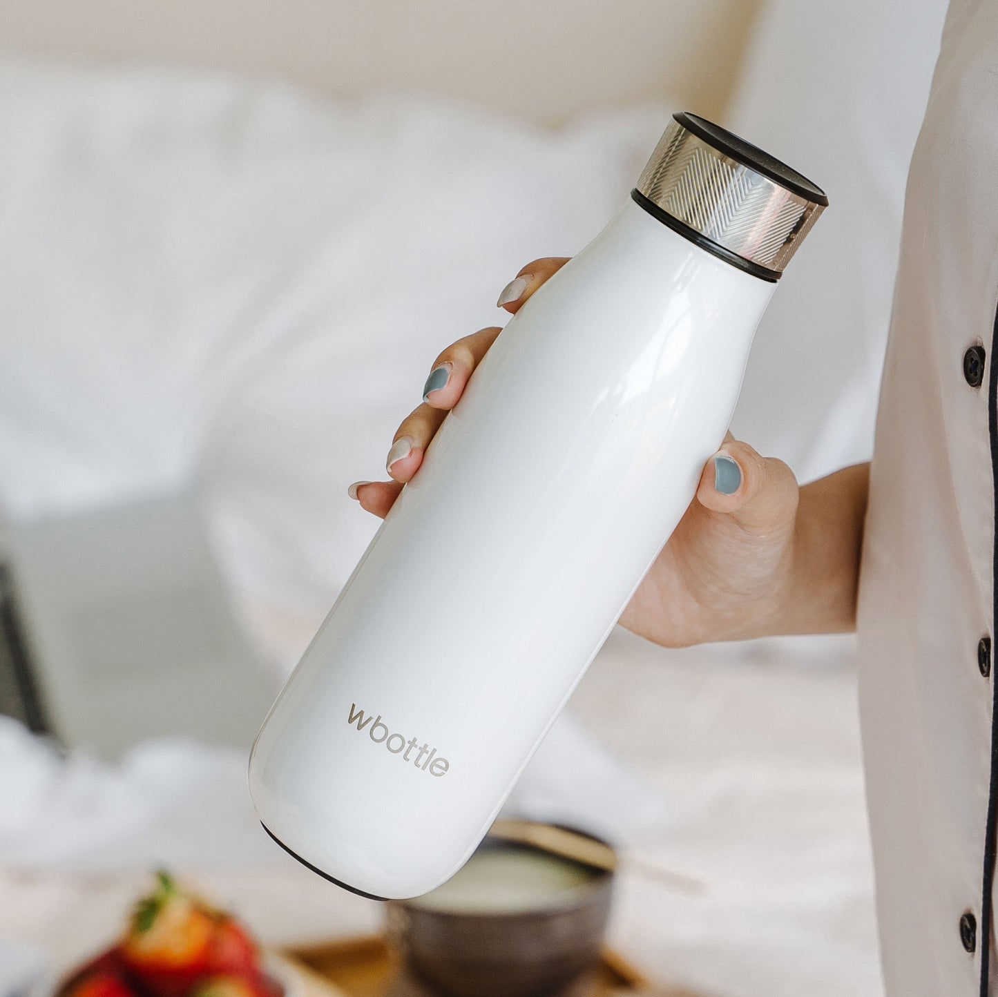 Tea Flask Frosted White 500ml