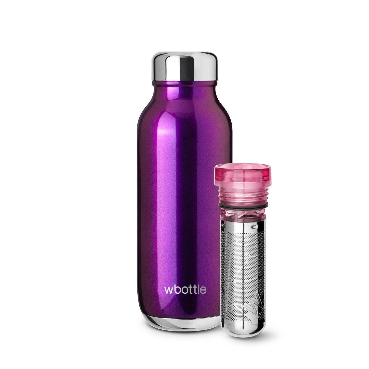 Tea Flask Pansy Purple 400ml