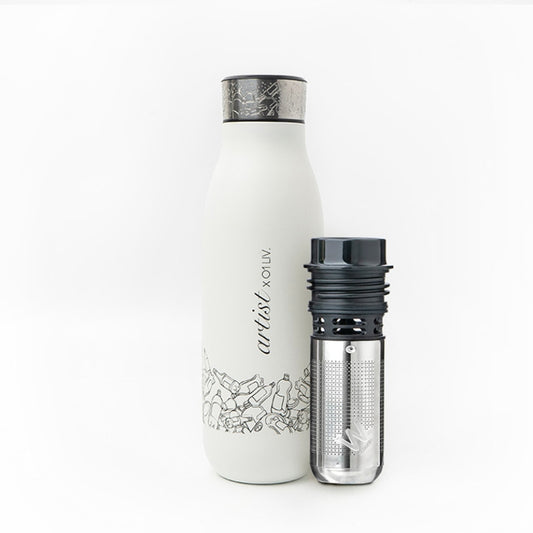 Tea Flask Frosted White 500ml