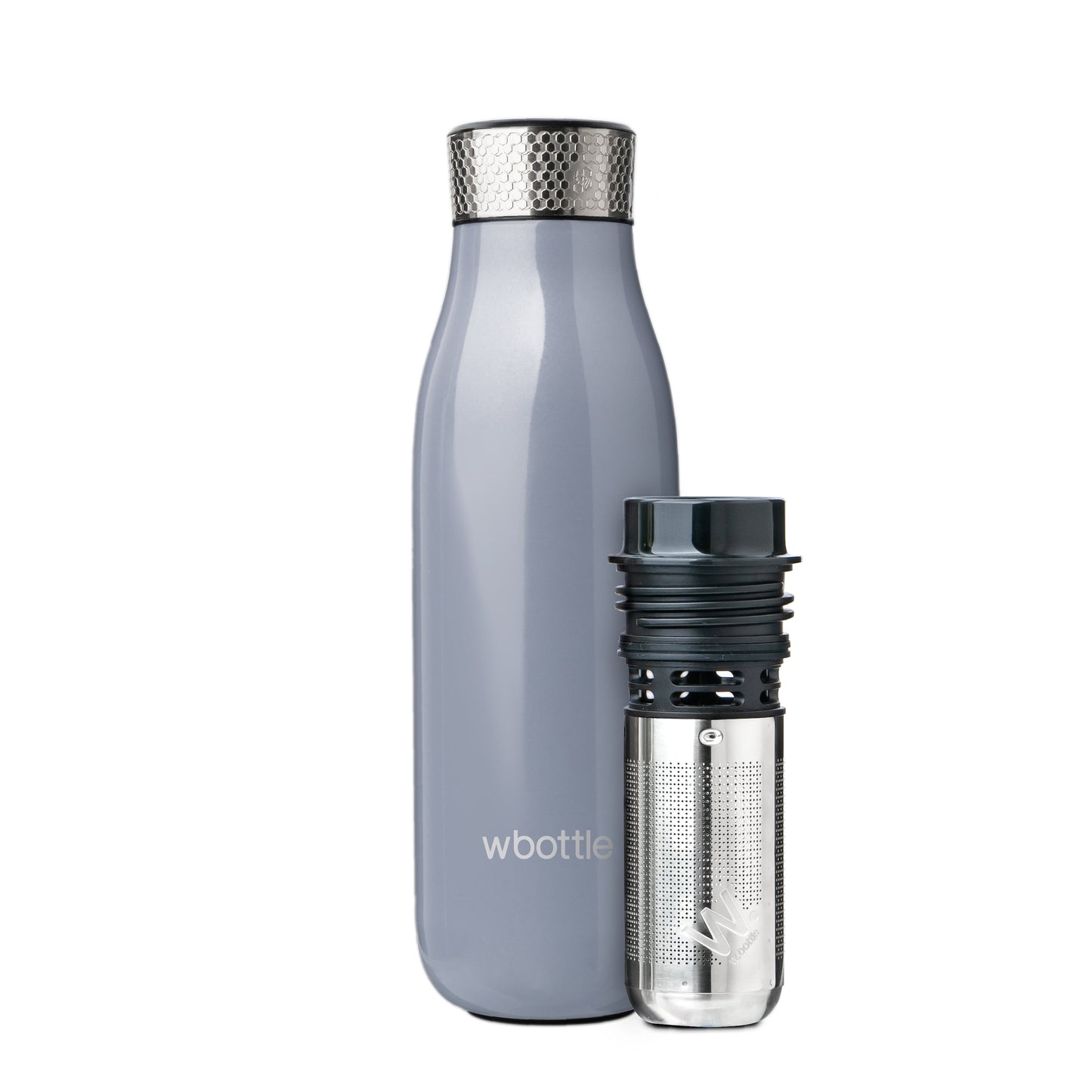 Tea Flask Shiny Grey 500ml