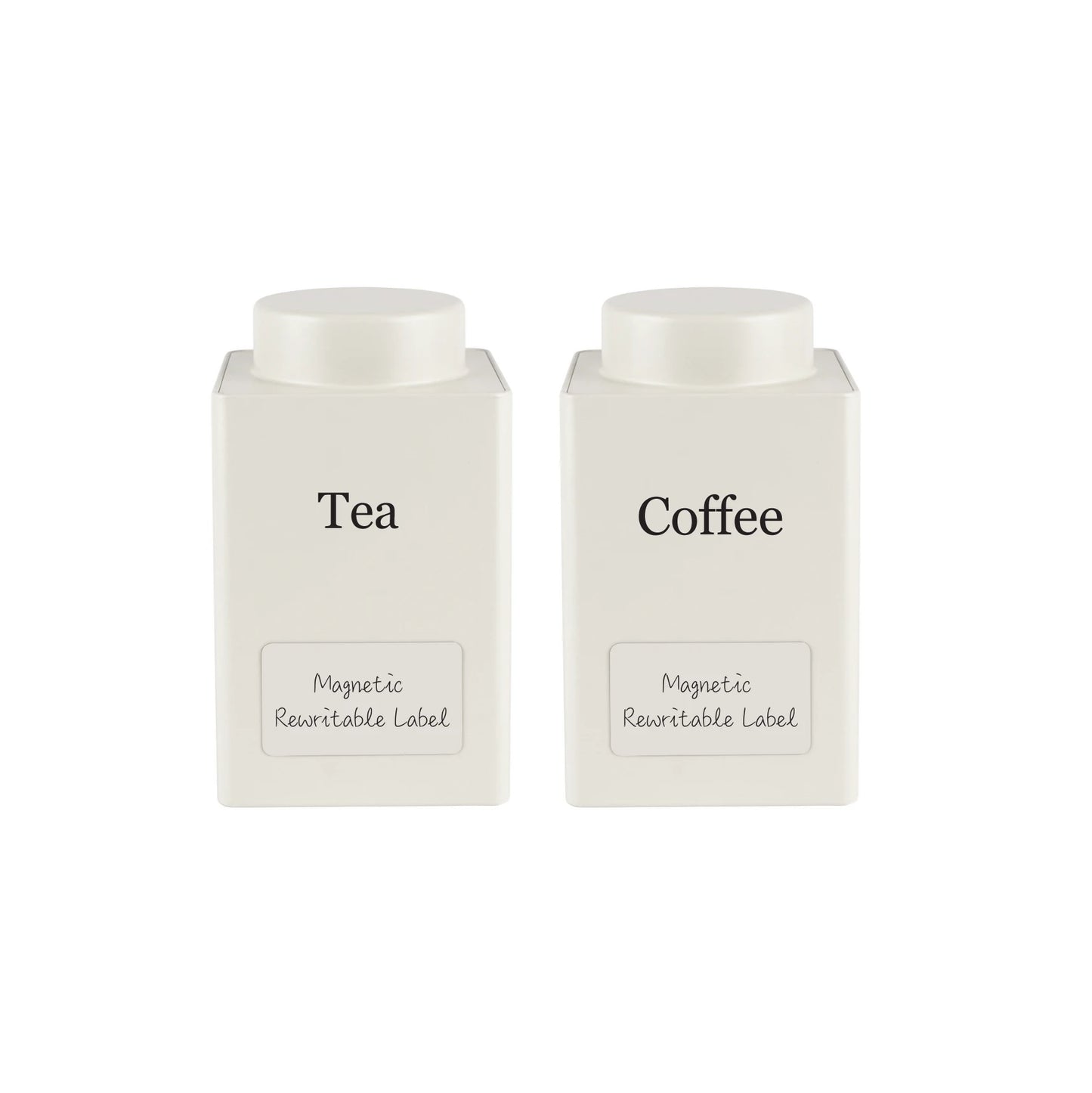 Square Tea & Coffee Canister Set