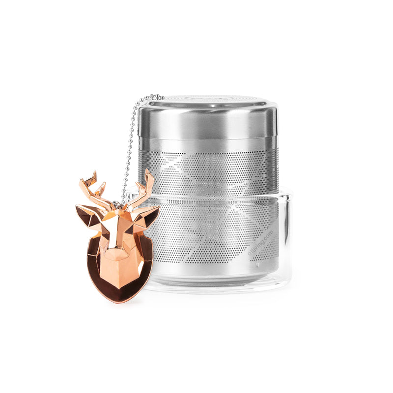 Gold Christmas Deer Tea Infuser